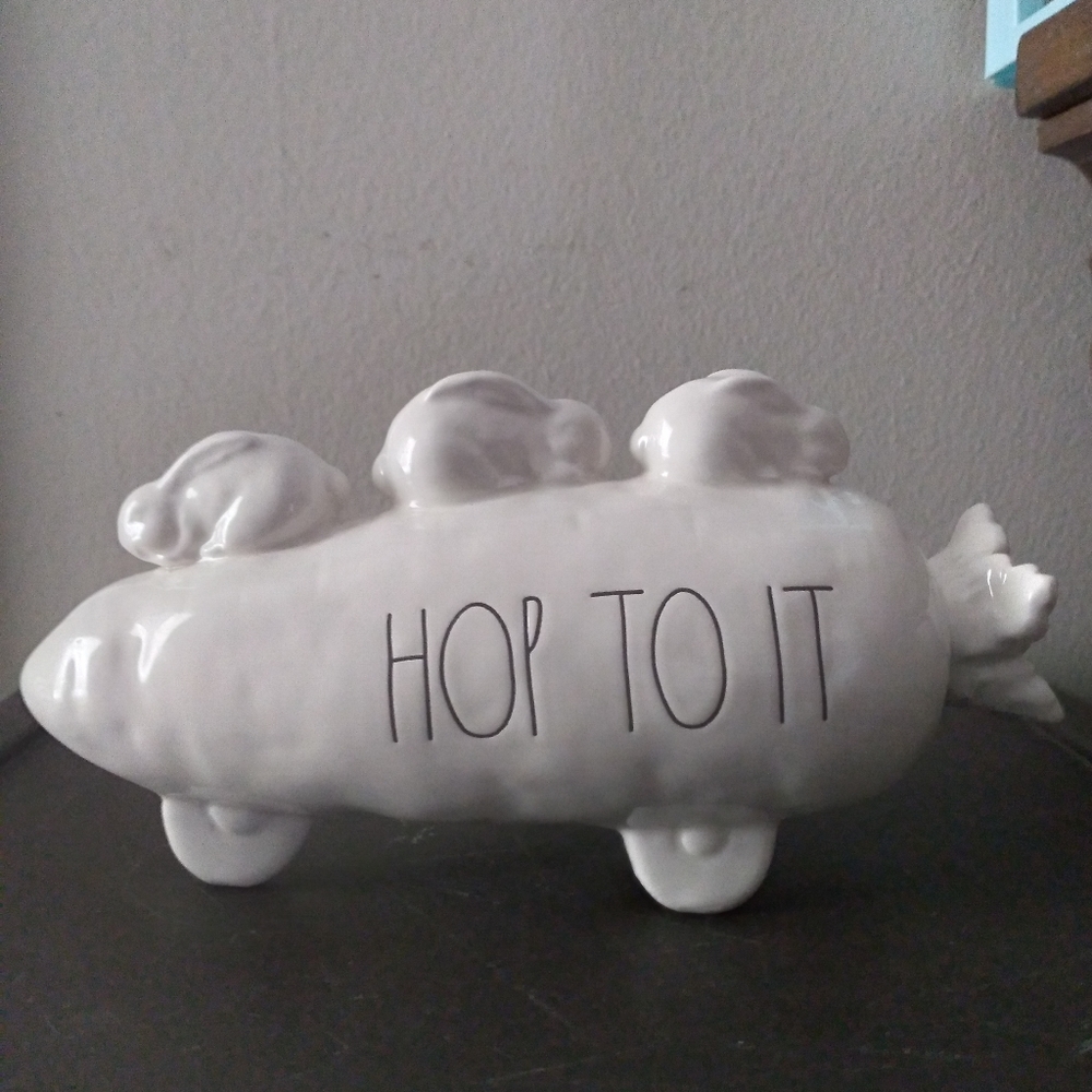 Rae Dunn Artisan Magenta Easter decor